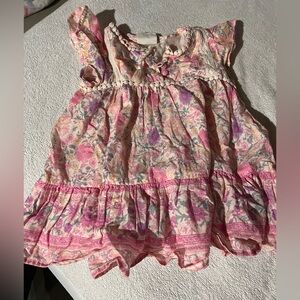 Spell Pink Floral Kids Blouse